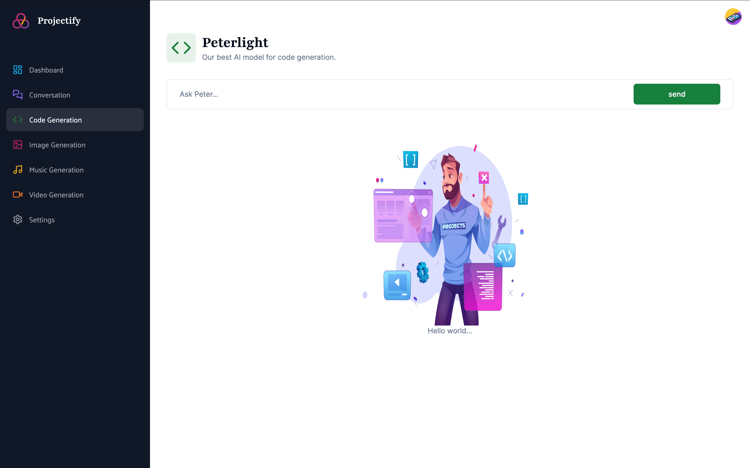 Projectify screenshot 2